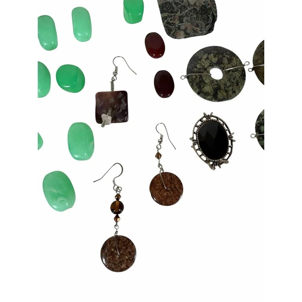 Lot of assorted beads and earrings for Jewelry Making